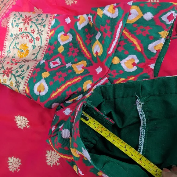 Beautiful indian silk saree -like new! - Picture 5 of 10